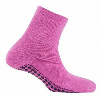 Antislip kindersokjes fuchsia roze mt 31-34